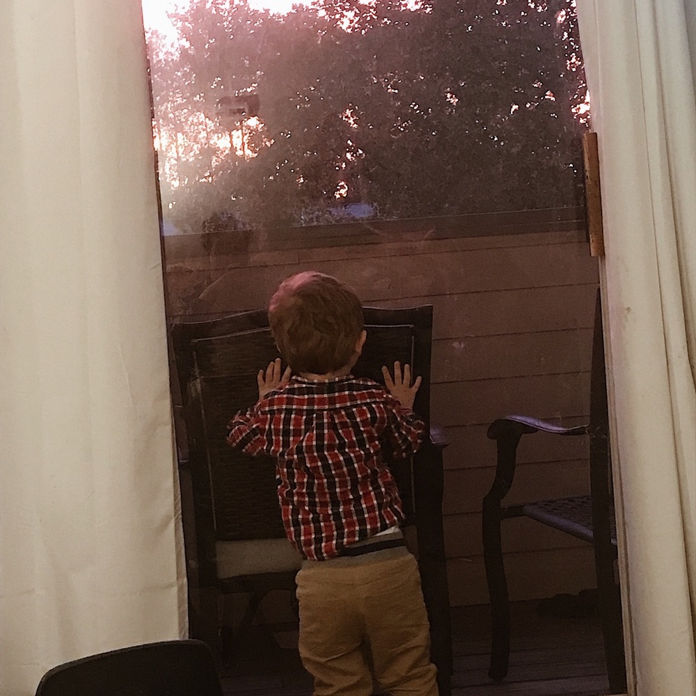 Two of my favorite things. Sunsets and my baby🧡